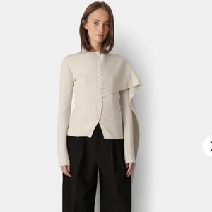 Leoni Rooni Cardigan Shawl Pearl Buttons Small Retail $498 offers accepted